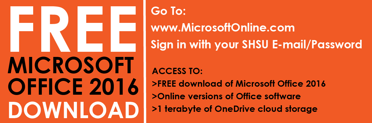 Download Microsoft Office 16 For Free It Sam